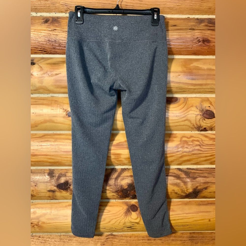 Athleta Leggings Women’s Medium Herringbone Grey Tights - Picture 5 of 9